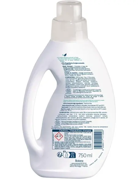 Biolane Détergent Lessive bébé 750ml Détergent Lessive Bébé -