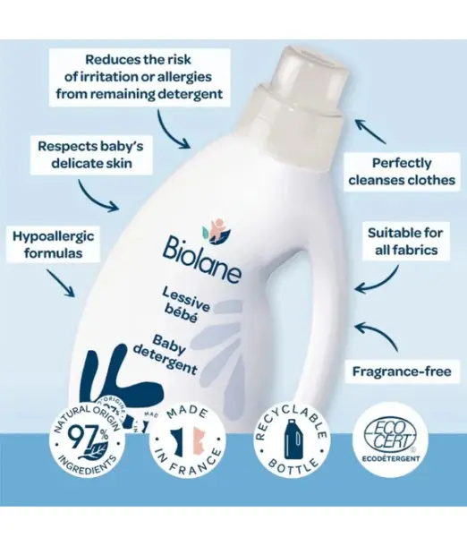 Biolane Détergent Lessive bébé 750ml 2