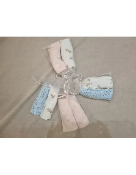 Burp cloths - double-sided shoulder bibs, pack of 2