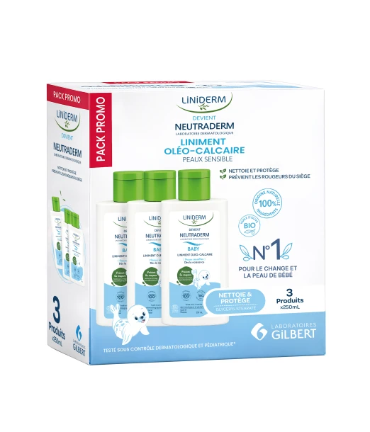 Gilbert Neutraderm Liniderm pack of 3 liniment 250 ml