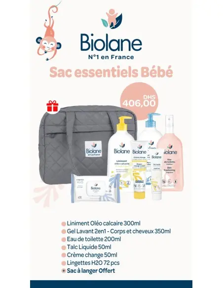 Biolane Essential Care set for baby + free bag