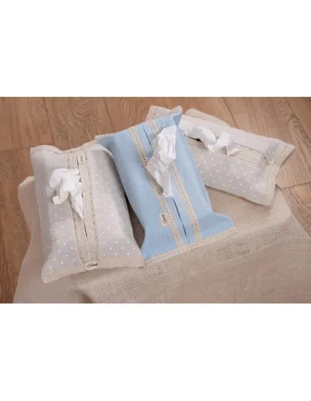 Fabric tissue box cover - 3 colours