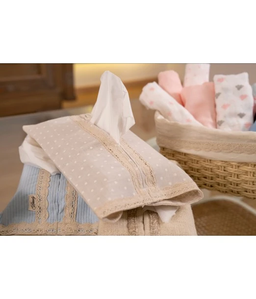 Fabric tissue box cover - 3 colours 2