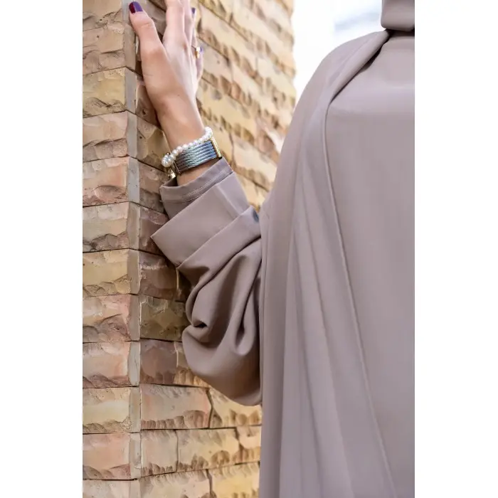 Ensemble Abaya élégant et pudique - Beige Mode - Maroc