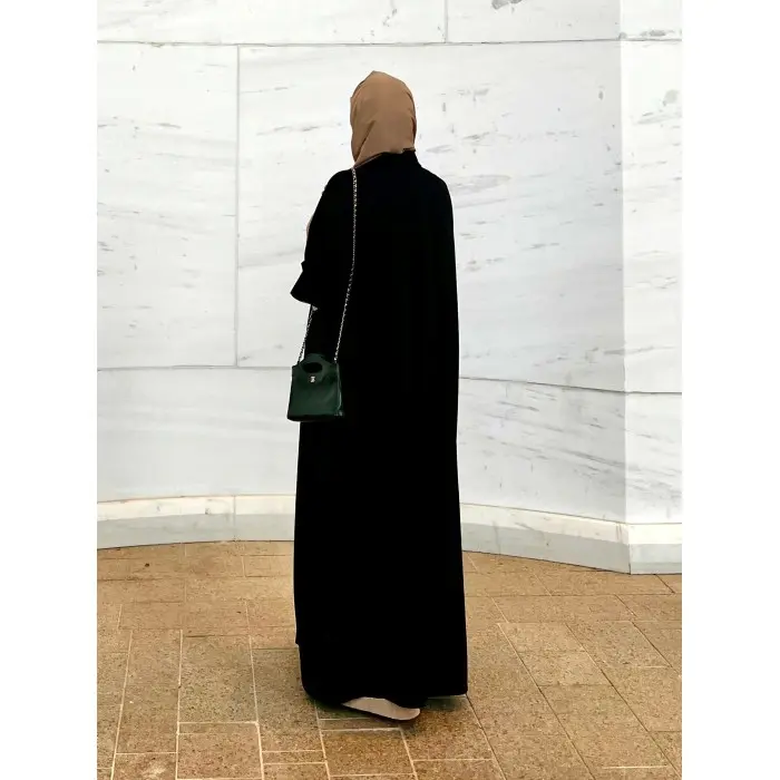 Kimono Abaya Rehana - Beige et noir Mode - Maroc
