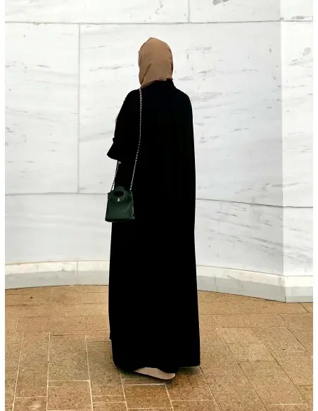 Kimono Abaya Rehana - beige and black — photo 3