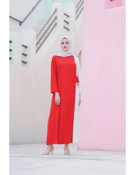 Robe E-Harmony - Rouge clair Mode - Maroc