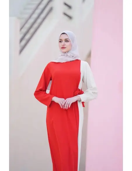 Robe E-Harmony - Rouge clair Mode - Maroc