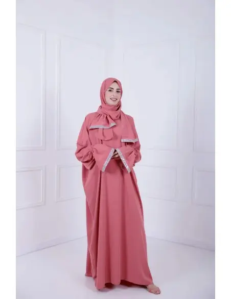 Robe de Prière Jawhara Taille standard - Corail Mode - Maroc