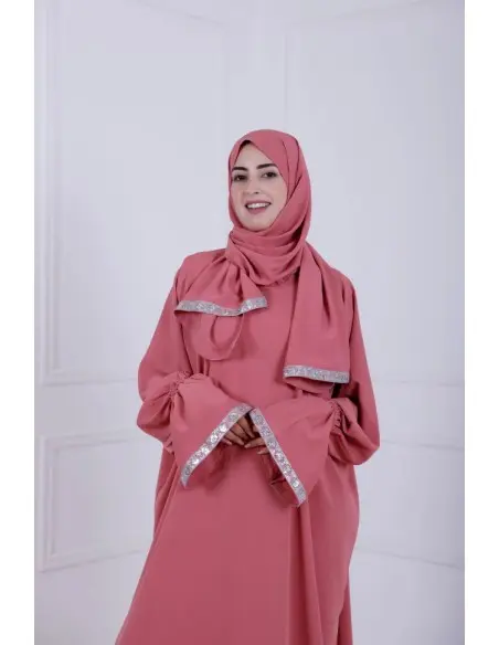 Robe de Prière Jawhara Taille standard - Corail Mode - Maroc