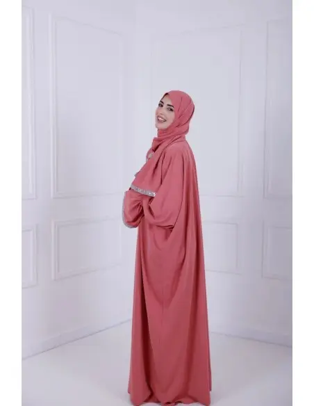 Robe de Prière Jawhara Taille standard - Corail Mode - Maroc