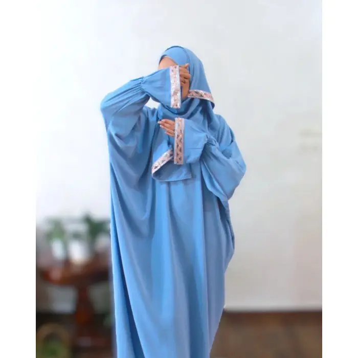Robe de Prière Jawhara Taille standard - Bleu ciel Mode - 