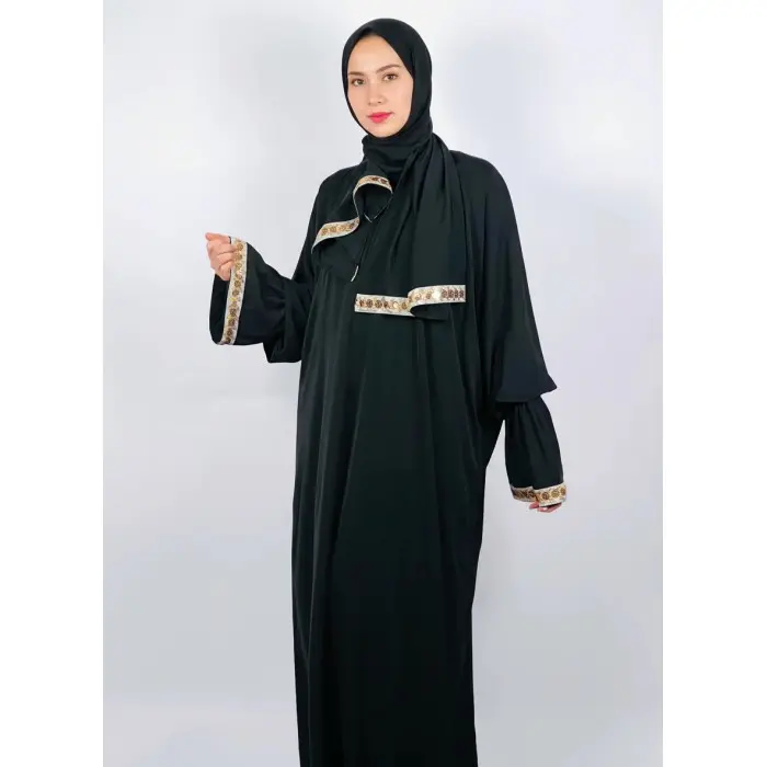 Robe de Prière Jawhara Taille standard - Noir Mode - Maroc