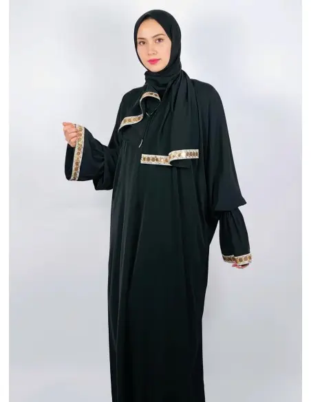 Robe de Prière Jawhara Taille standard - Noir Mode - Maroc