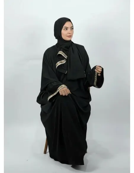 Robe de Prière Jawhara Taille standard - Noir Mode - Maroc