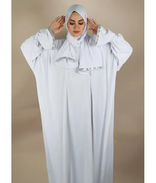 Robe de Prière Jawhara Taille standard - Blanc Mode - Maroc