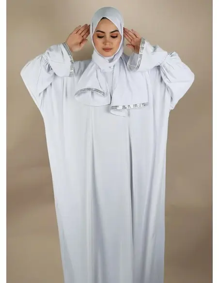 Prayer robe Jawhara Standard size - White