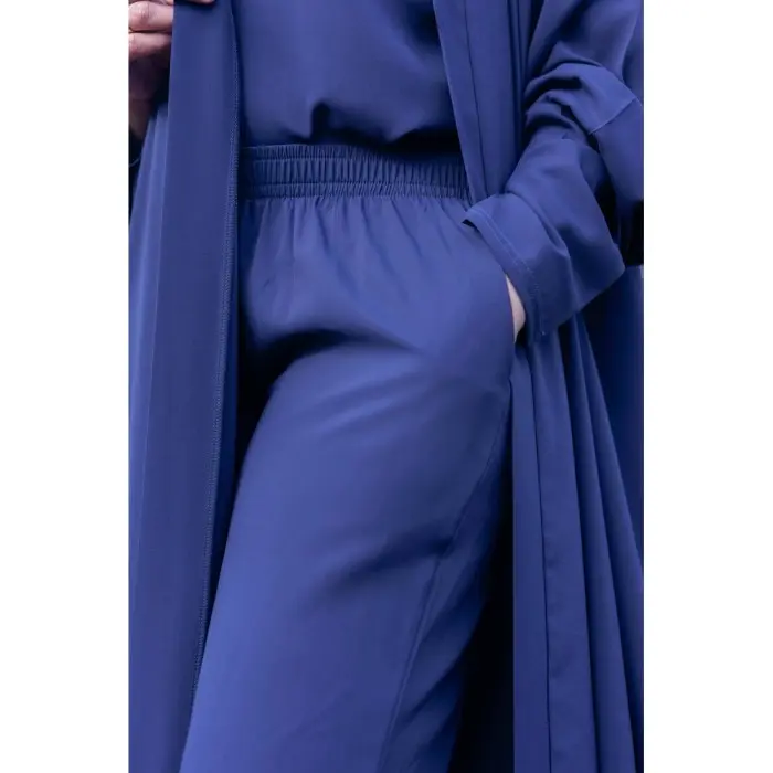 Ensemble abaya élégant et pudique - Bleu Accueil - Maroc