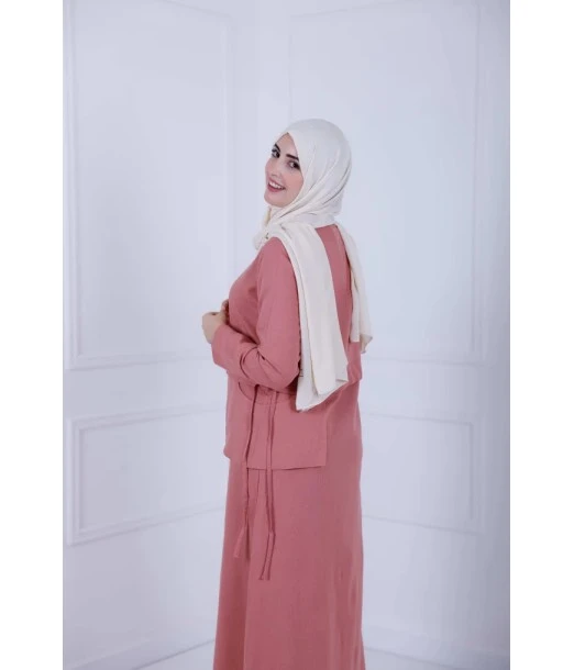 Women's dress D-Lénine - powder pink 2