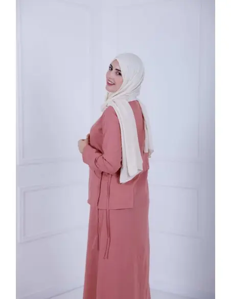 Women's dress D-Lénine - powder pink — photo 2