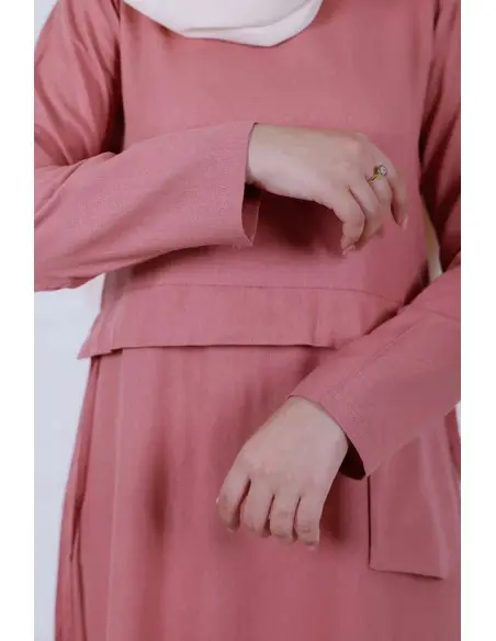 Women's dress D-Lénine - powder pink — photo 4