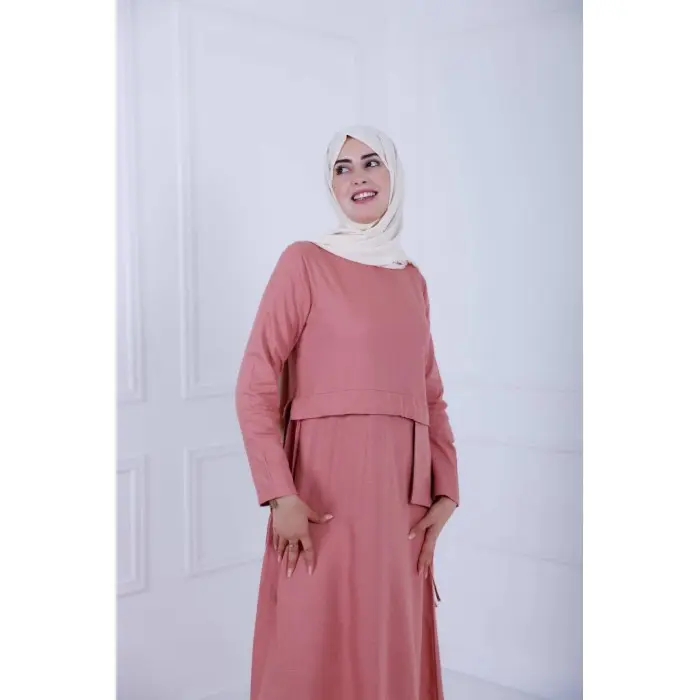 Robe D-Lénine - rose poudré Accueil - Maroc