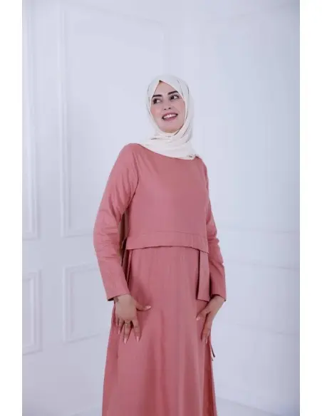 Women's dress D-Lénine - powder pink — photo 6