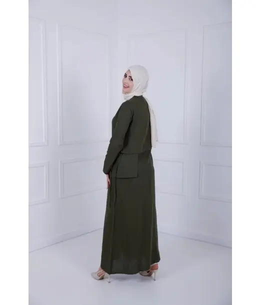 Robe D-Lénine - Vert olive Accueil - Maroc 2