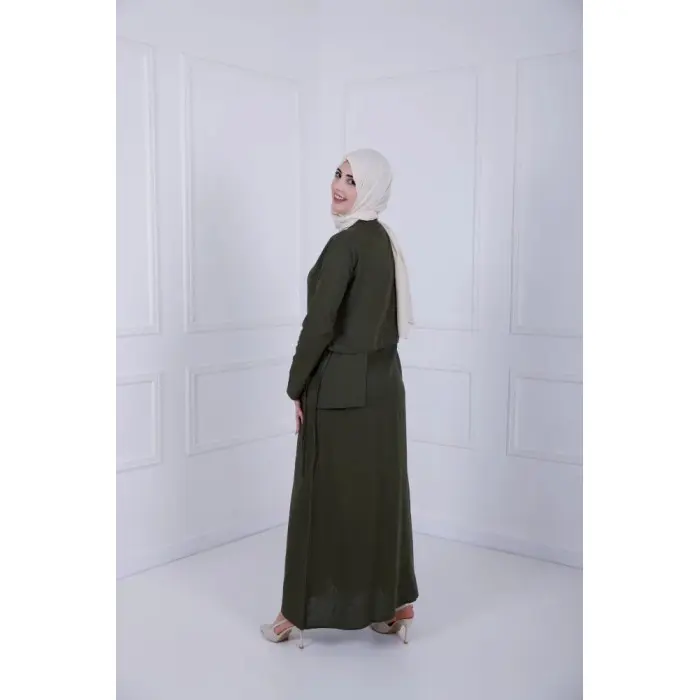 Robe D-Lénine - Vert olive Accueil - Maroc