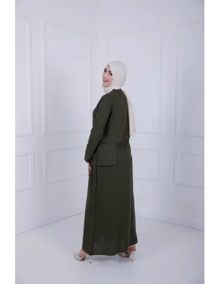 Robe D-Lénine - Vert olive Accueil - Maroc