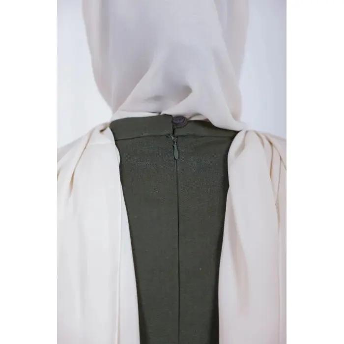 Robe D-Lénine - Vert olive Accueil - Maroc