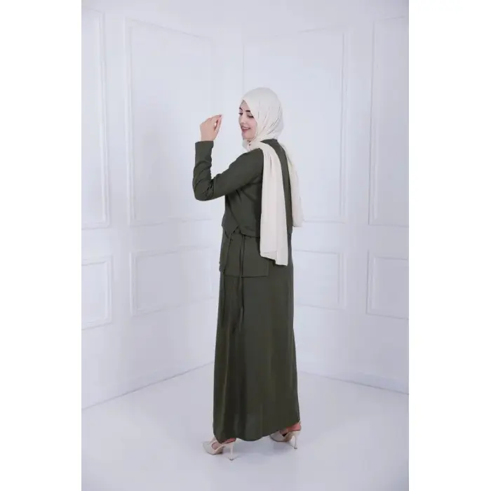 Robe D-Lénine - Vert olive Accueil - Maroc