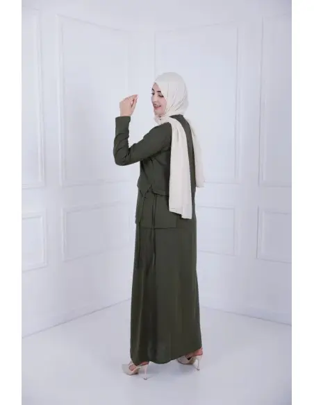 D-Lénine women's dress — olive green — photo 6