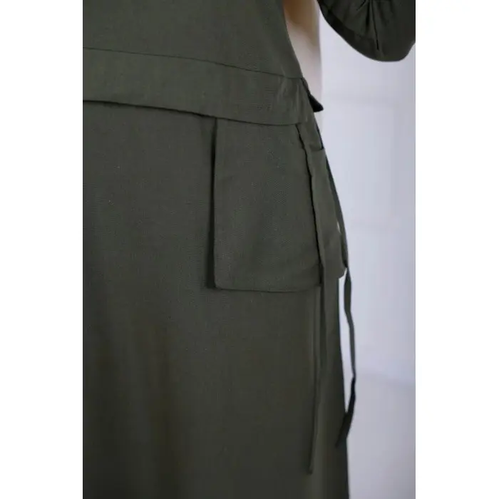 Robe D-Lénine - Vert olive Accueil - Maroc