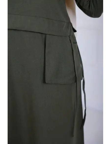 D-Lénine women's dress — olive green — photo 7