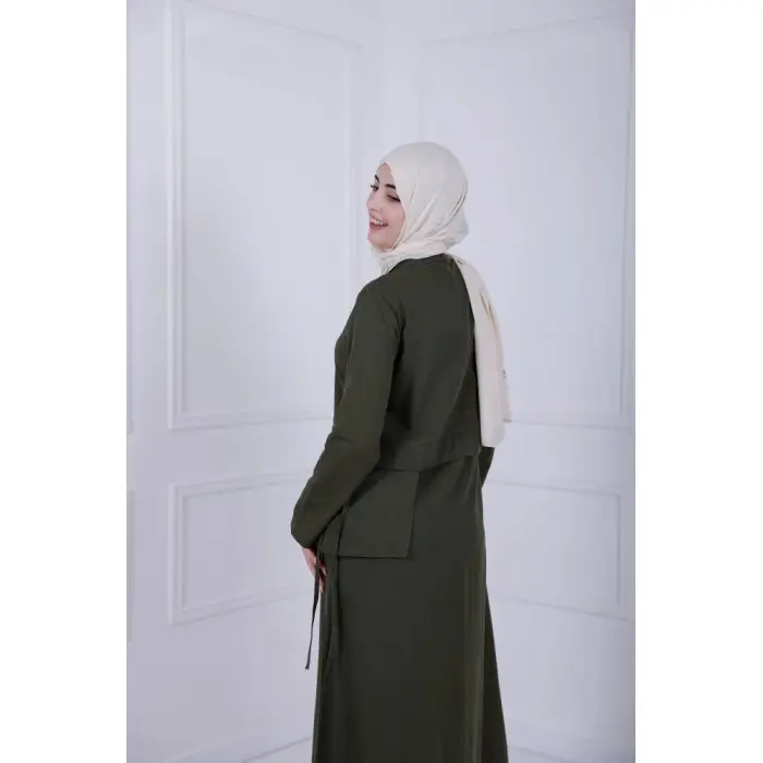 Robe D-Lénine - Vert olive Accueil - Maroc