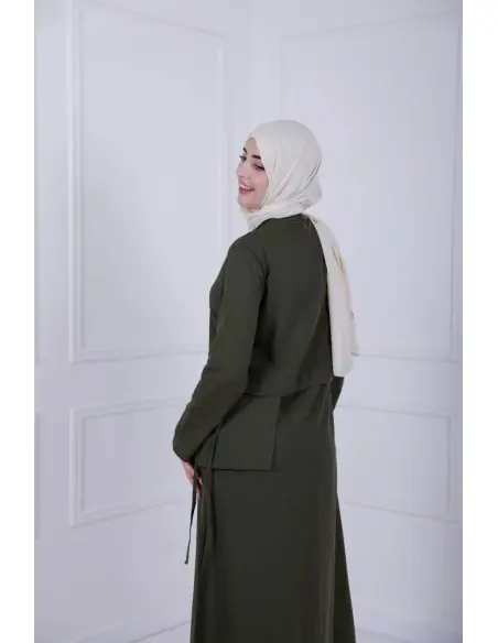 D-Lénine women's dress — olive green — photo 8