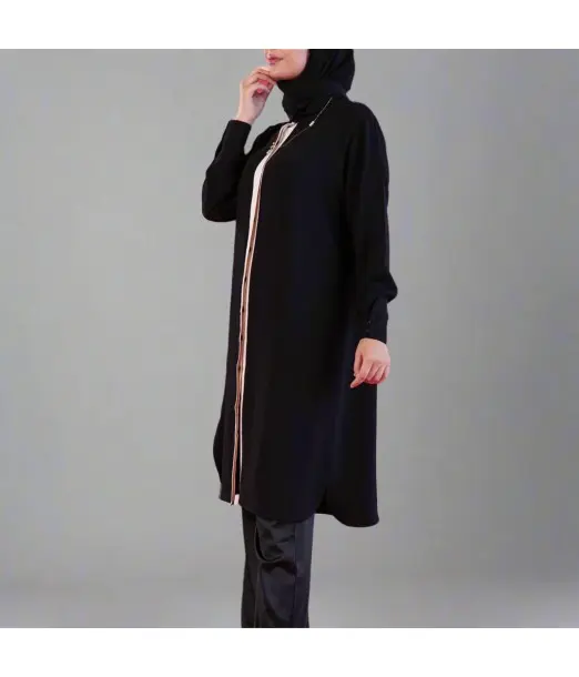 D- Tunique longue - Noire Accueil - Maroc 2