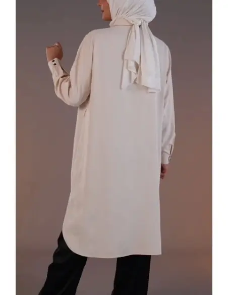 Long tunic - beige — photo 4