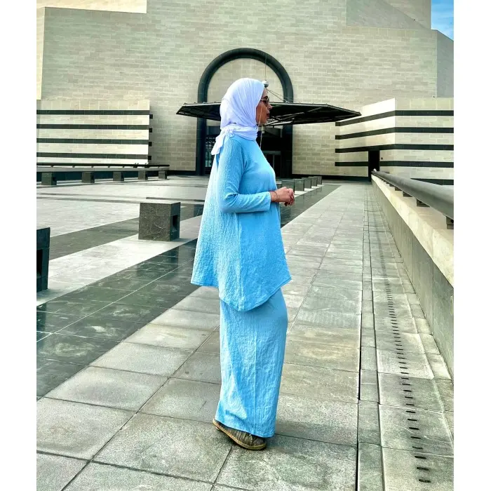 Ensemble d'été - Bleu Accueil - Maroc