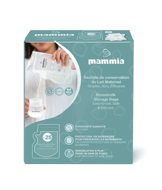 Mammia breast milk storage bags pack of 25