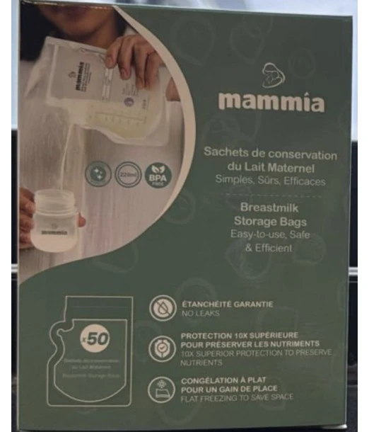 Mammia breast milk storage bags x50