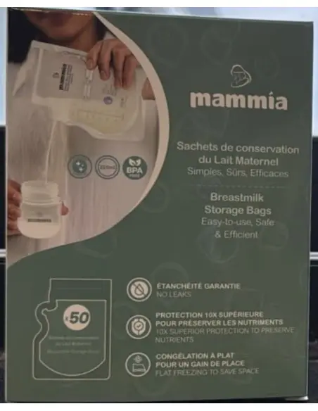 Mammia breast milk storage bags x50