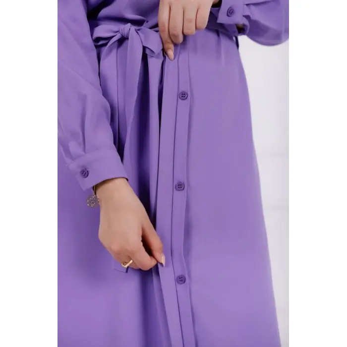 Robe Aura, Robe Longue Élégante en Crêpe Premium avec Col