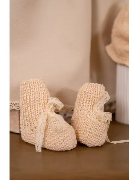 Chaussons Souples et Respirants Chic pour Bébé Bonnet, Moufles