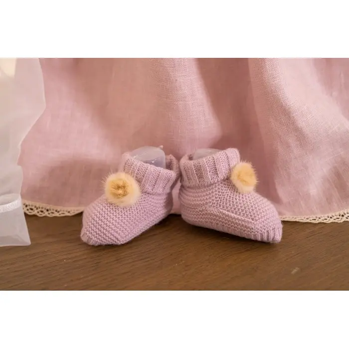 Chaussons Souples et Respirants Chic pour Bébé Bonnet, Moufles