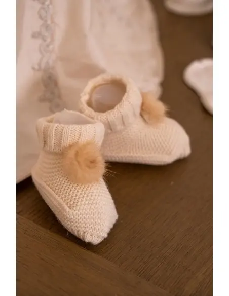 Chaussons Souples et Respirants Chic pour Bébé Bonnet, Moufles