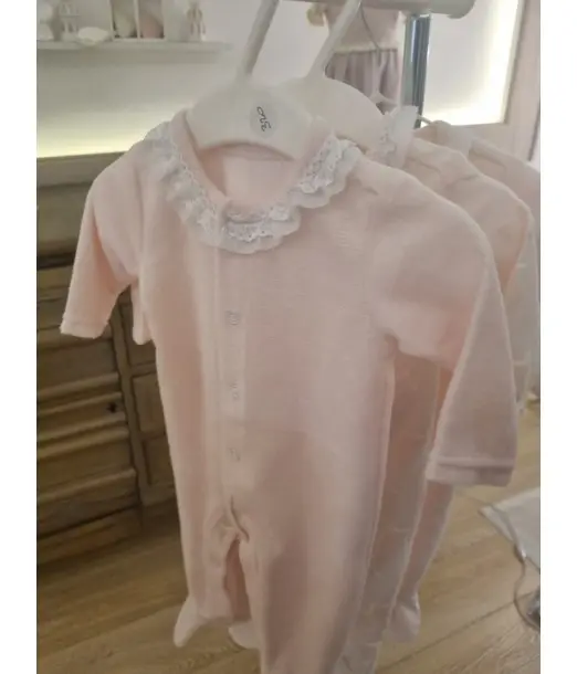 Grenouillère Bébé en Coton Doux Taille Naissance – Rose Chic au Maroc - Baby And Mom