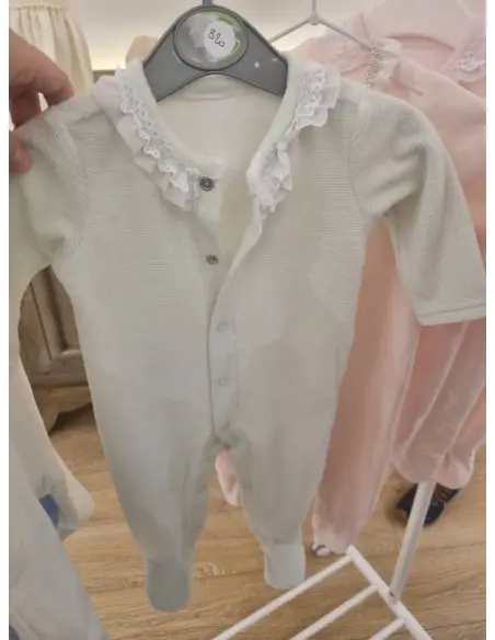 Grenouillère Bébé en Velours Doux Taille Naissance – Vert Chic