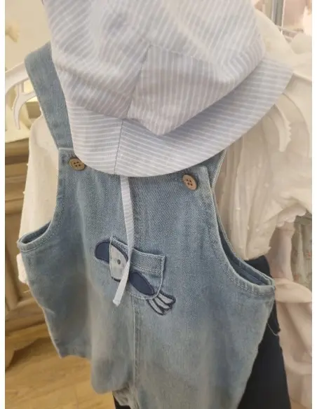 Tenue salopette Jean avec Bob 1-3 mois Tenue de sortie - Maroc